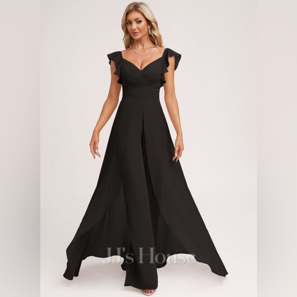 JJs House Elegant Black Wedding Dress